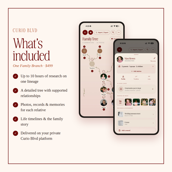 Genealogy Research Packages